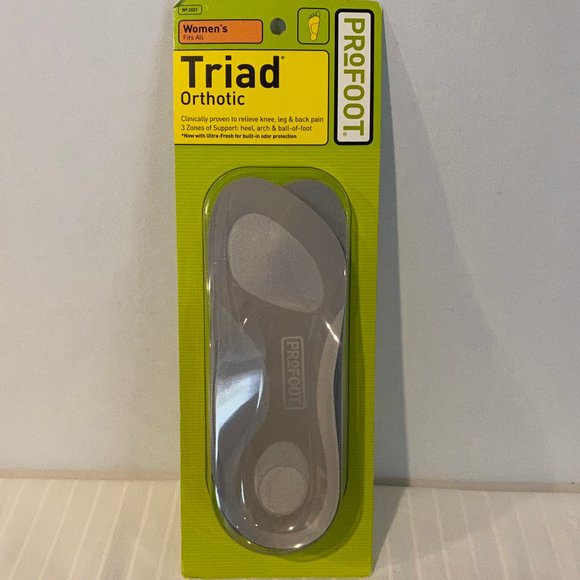 Profoot Triad - Orthotic Women's Insole Inserts Arch Support Fits All Szs #2021 - Picture 1 of 2